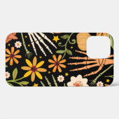 骨とフローラeの継ぎ目のないハロウィーン Case-Mate iPhoneケース (裏面 (横))