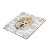 骨と前柄の模様のドッグフレーム タイル (側面)