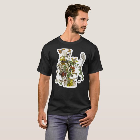 骨と植物骨格植物植物植物植物植物学 Tシャツ (正面フル)