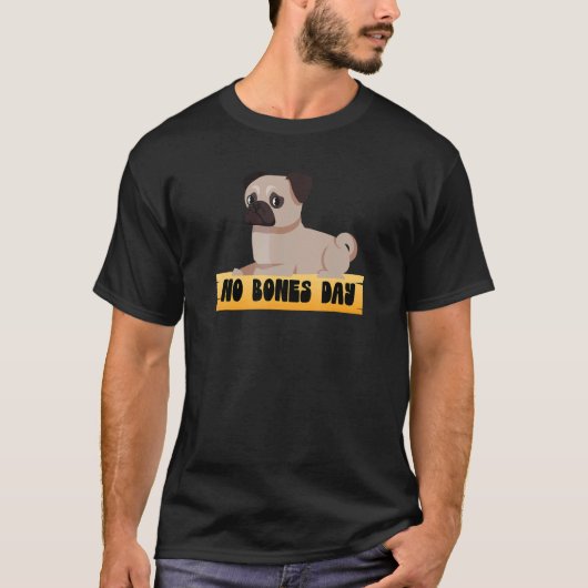 骨なき駄洒落の獣犬かわい素晴らしい Tシャツ (正面)