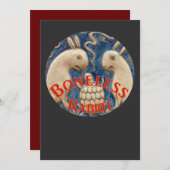 骨なしウサギのヨーロッパ旅行 招待状 (正面/裏面)