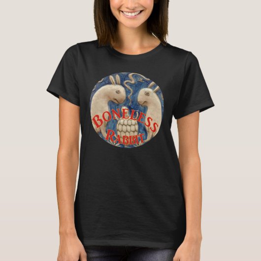 骨なしウサギのヨーロッパ旅行 Tシャツ (正面)