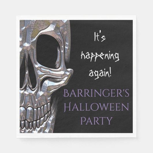 骨に悪いスカルパーティーナプキン スタンダードランチョンナプキン (正面)