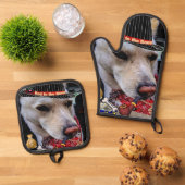 骨に悪い 鍋つかみ&鍋敷きセット (トップダウン)