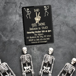 骨に悪い  skeleton の誕生日パーティー 招待状