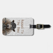 骨に沿って ラゲッジタグ (正面横)