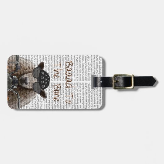 骨に沿って ラゲッジタグ (正面横)