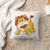 骨のあるライオン クッション (ブランケット)