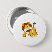 骨のあるライオン 缶バッジ (正面&裏面)