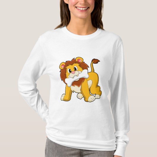 骨のあるライオン Tシャツ (正面)