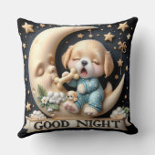 骨のある子犬コレクションby Natasha Us クッション (裏面)
