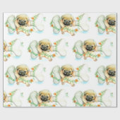 骨のある子犬 ラッピングペーパー (フラット)