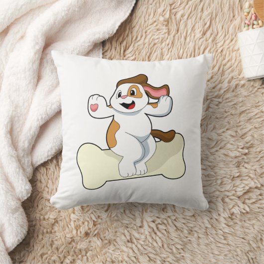 骨のある犬 クッション (ブランケット)