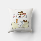 骨のある犬 クッション (裏面)