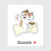 骨のある犬 シール (シート)