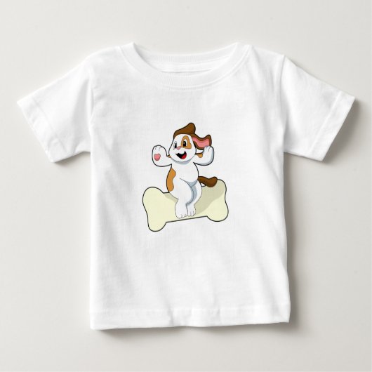 骨のある犬 ベビーTシャツ (正面)