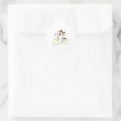 骨のある犬 ラウンドシール (バッグ)