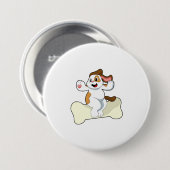 骨のある犬 缶バッジ (正面&裏面)