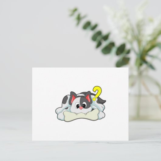 骨のある猫 ポストカード (スタンド正面)