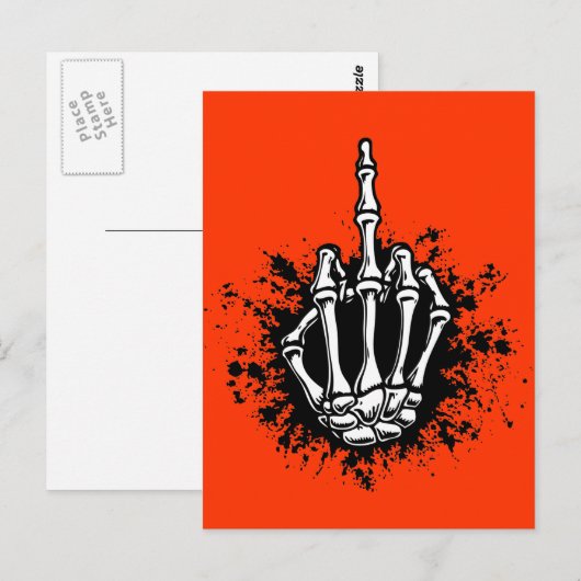 骨のある鳥 ポストカード (正面/裏面)