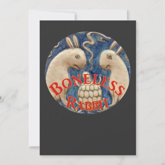 骨のないウサギのヨーロッパ旅行 招待状 (正面)