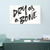 骨のように乾く引用文 横断幕 (トレードショー)