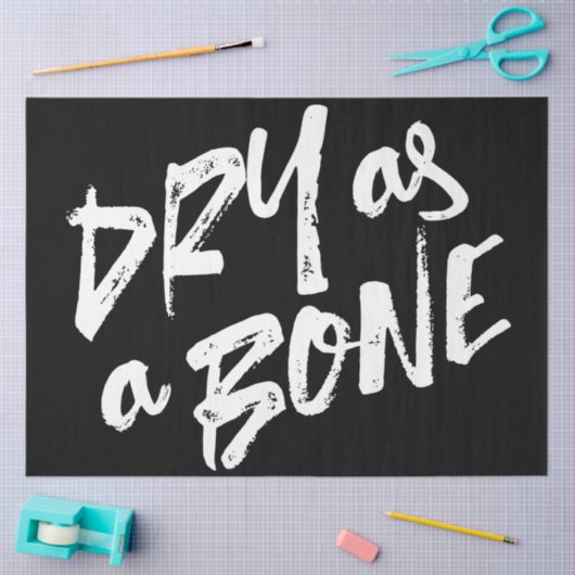 骨のように乾く引用文 薄葉紙 (クラフト)