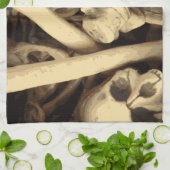 骨のカルドロン。 キッチンタオル (折り畳み)