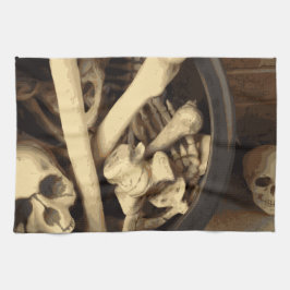 骨のカルドロン。 キッチンタオル