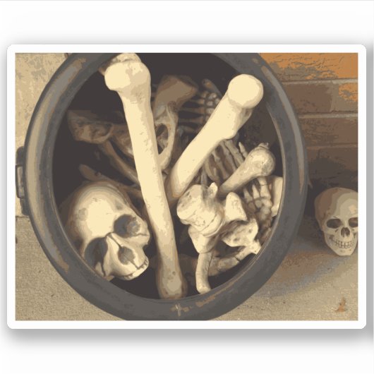 骨のカルドロン。 シール (正面)