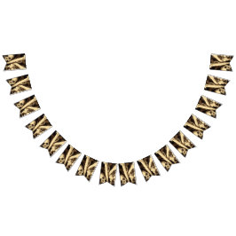 骨のカルドロン。 バンティングフラッグ