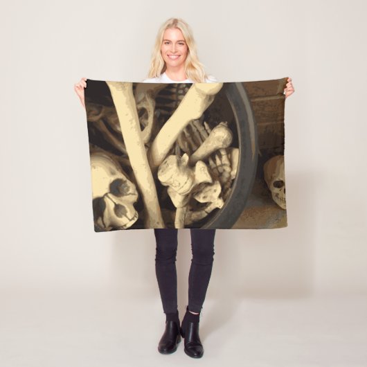 骨のカルドロン。 フリースブランケット (インサイチュ)