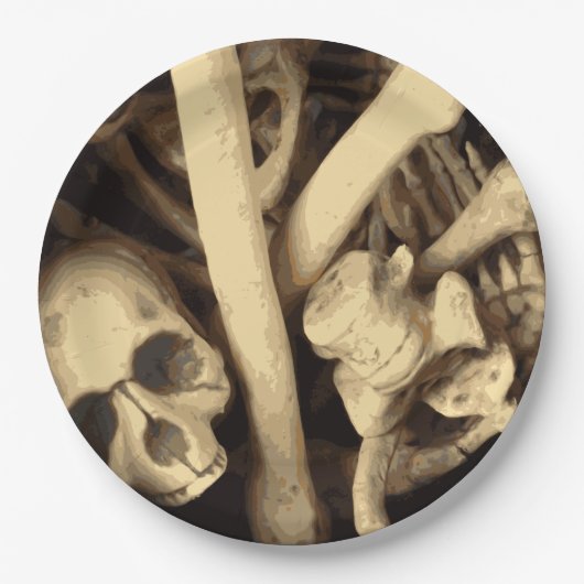 骨のカルドロン。 ペーパープレート (正面)