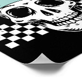骨のスケルトンにハロウィーンの2つの誕生日トドル ポスター (角)