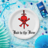 骨のハロウィーンに悪い ペーパープレート (パーティー)