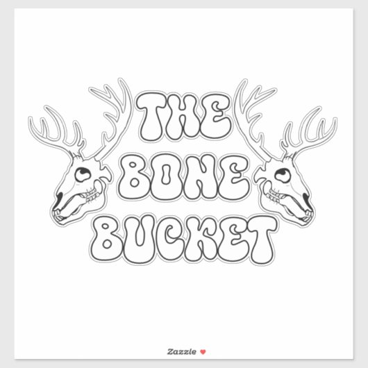 骨のバケツ シール (シート)