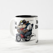 骨のマグへのおもしろいな悪い状態 ツートーンマグカップ (正面左)