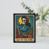 骨のレトロSkeleton Singerに悪い シーズンポストカード (スタンド正面)