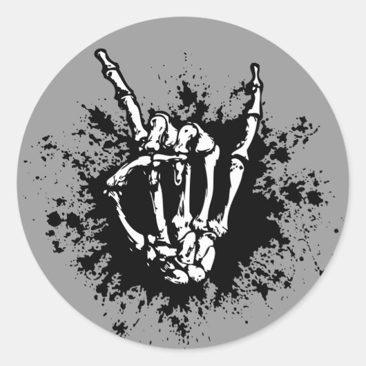 骨の中の岩 ラウンドシール (正面)