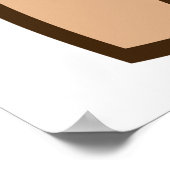 骨の付いた犬 ポスター (角)