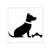 骨の付いた犬 ラバースタンプ (インプリント)