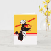 骨の前兆 カード (黄色い花)