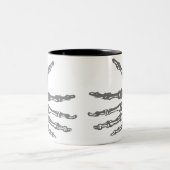 骨の多い手 ツートーンマグカップ (中央)