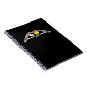 骨の手 ハート プライド 進歩 クリエイティブ スタイル ノートブック (右側)