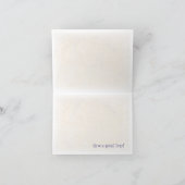 骨の旅行!: バセット犬旅行挨拶 カード (内部)