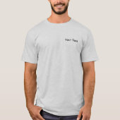 骨の日を楽しむイングリッシュ・ブルドッグ Tシャツ (正面)