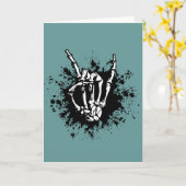 骨の石 カード (黄色い花)