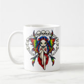 "骨の虹"のマグ コーヒーマグカップ (左)