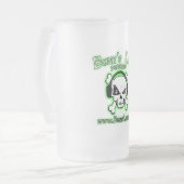 骨の隠れ家のロゴ フロストグラスビールジョッキ (正面左)