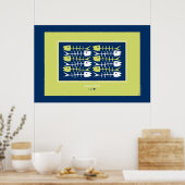 骨の ポスター (キッチン)